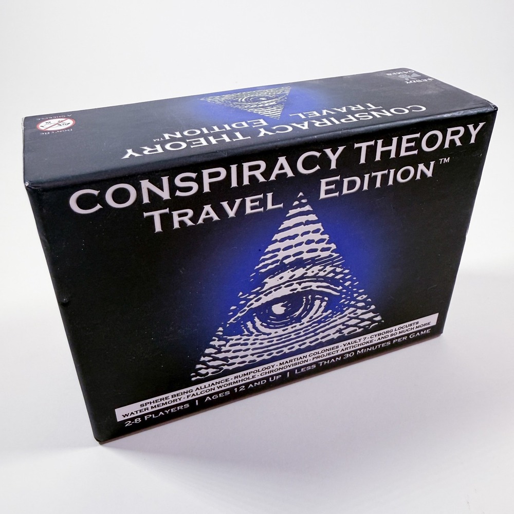 Conspiracy Theory Travel Edition Trivia Card Game – Family Party Fun- New